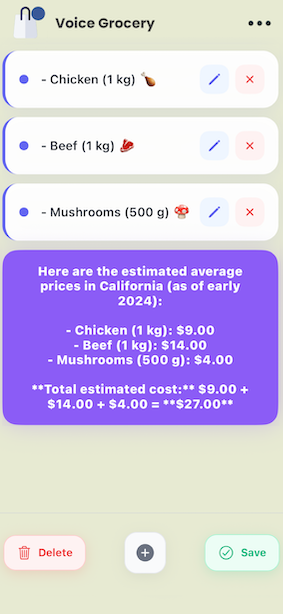 Voice recognition feature